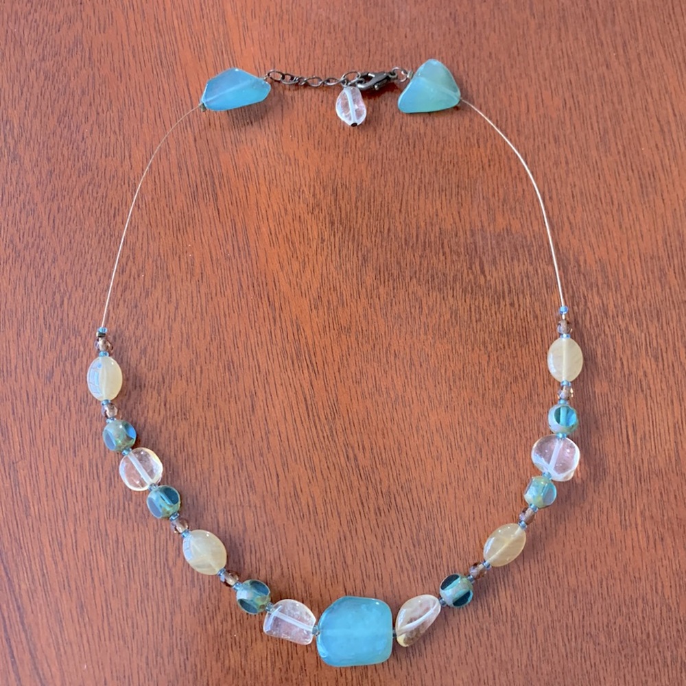Vintage natural crystals choker